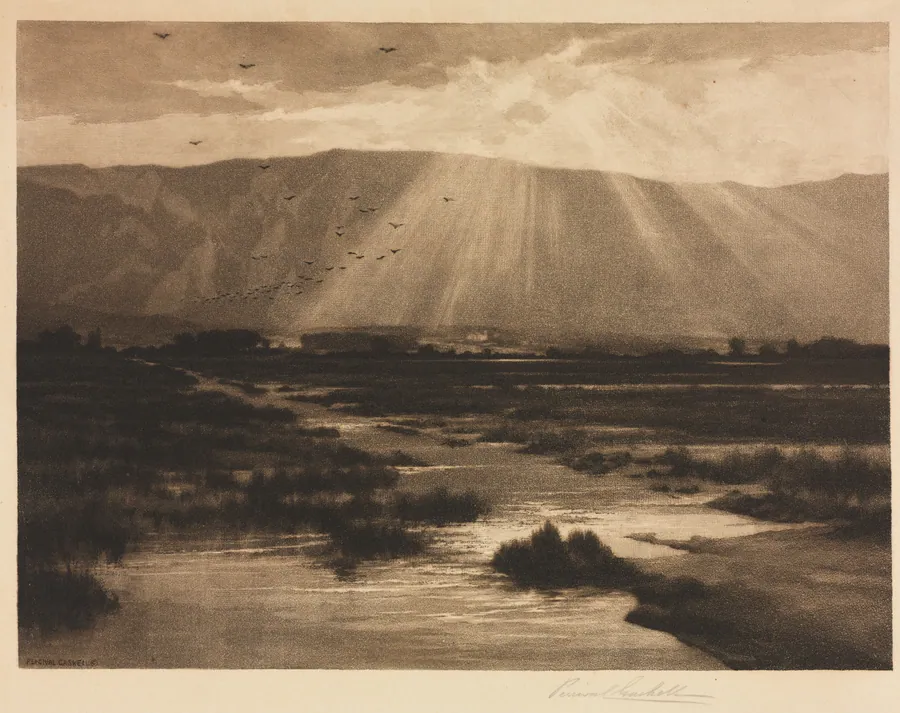 Landscape by George Percival Gaskell