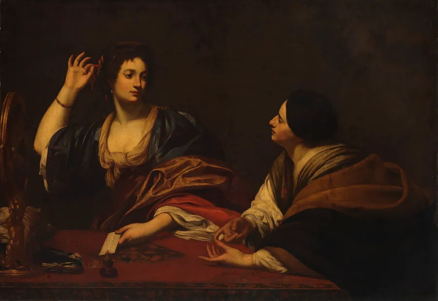 Martha Scolding Her Vain Sister Mary Magdalene by Unidentified (French)