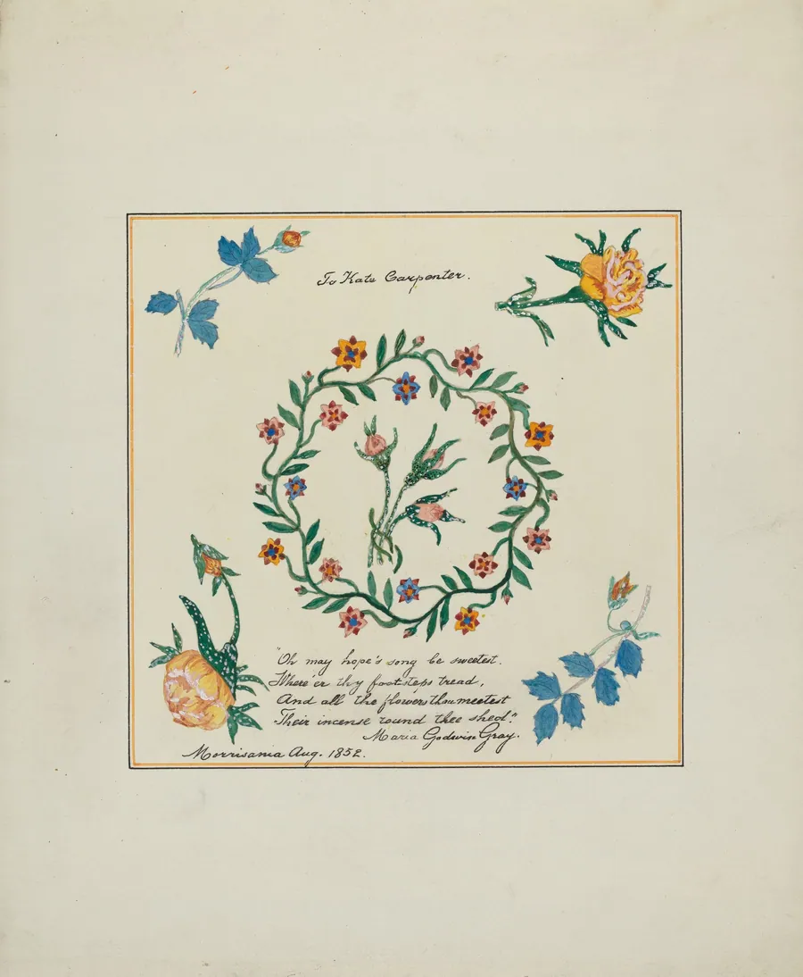 Pieced Autograph Quilt (1 Square) by Margaret Linsley