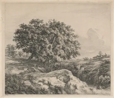 Le chêne au ravin (Oak Tree by a Ravine)