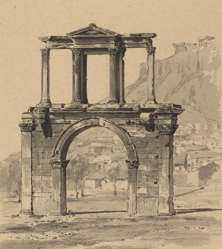 Hadrian's Arch by Themistocles von Eckenbrecher
