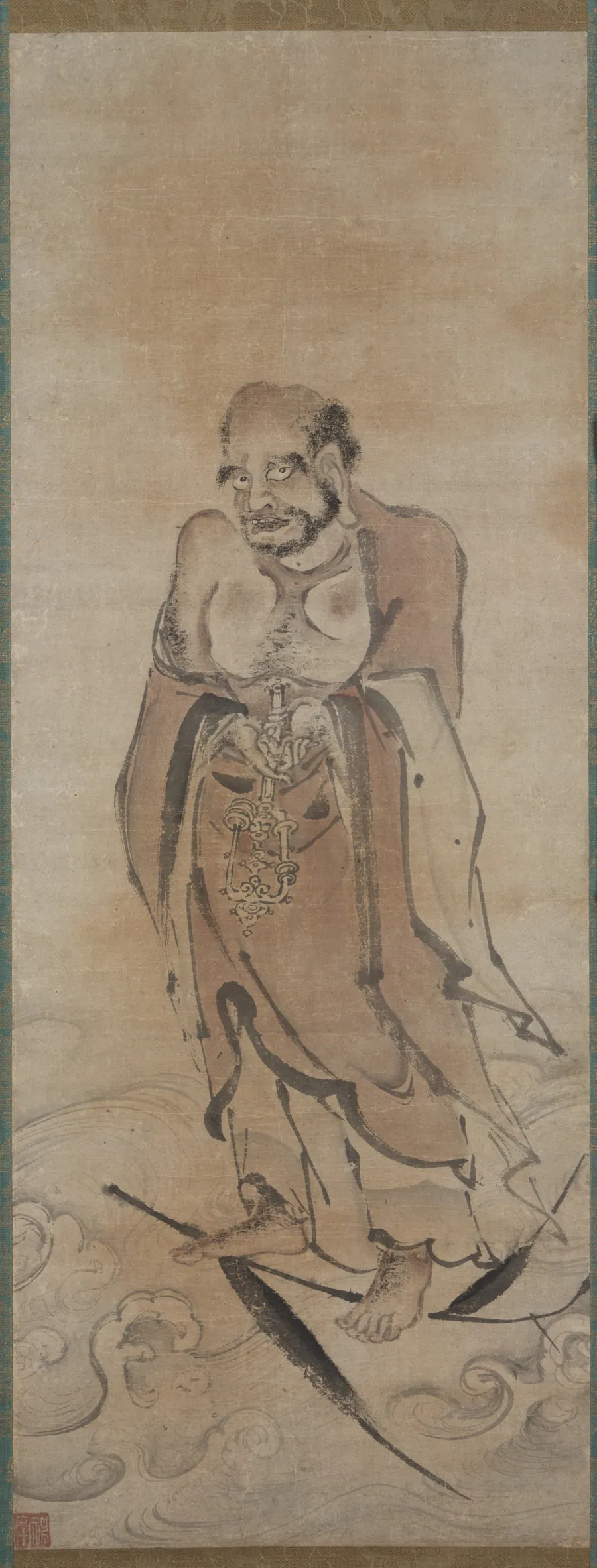 Bodhidharma on a Reed by Shingo
