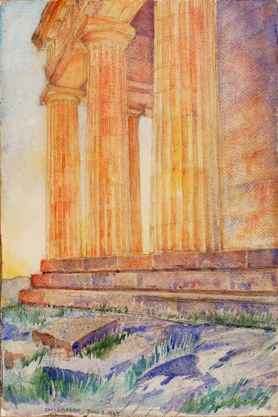(Temple) by Cass Gilbert, born Zanesville, OH 1858-died Brockenhurst, England 1934