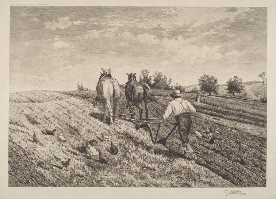 The Ploughman by Peter Moran