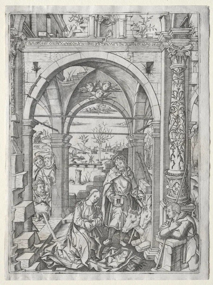 Adoration of the Shepherds by Nicoletto da Modena