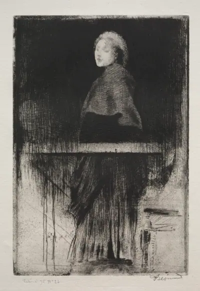 Woman with a cape