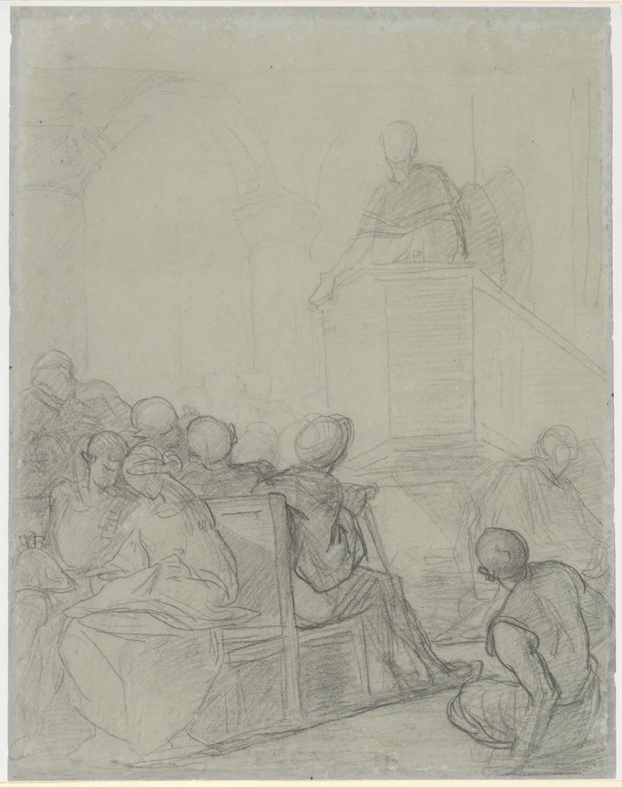Interior of a Church by Thomas Couture