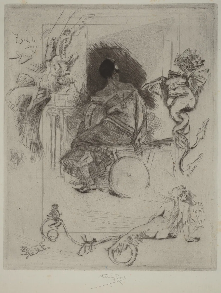 La Dernière Maja by Félicien Rops