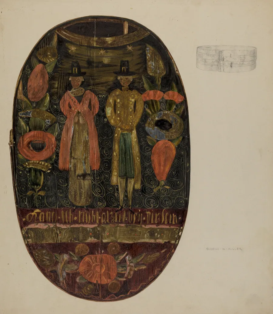 Pa. German Hat Box by Eugene C. Miller