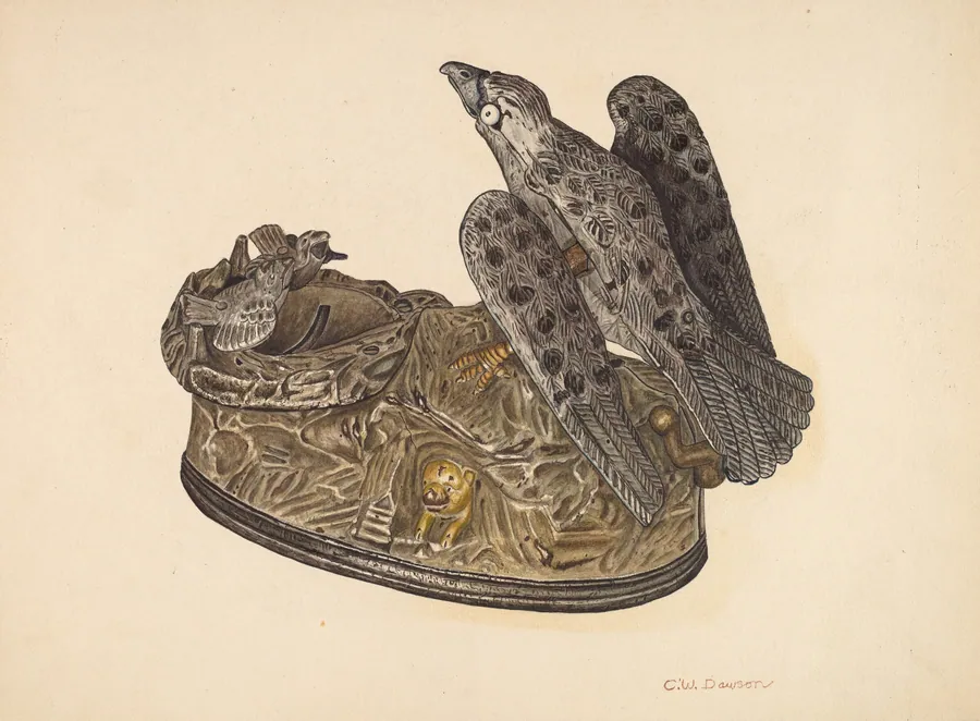 Toy Bank: Eagle by Clarence W. Dawson