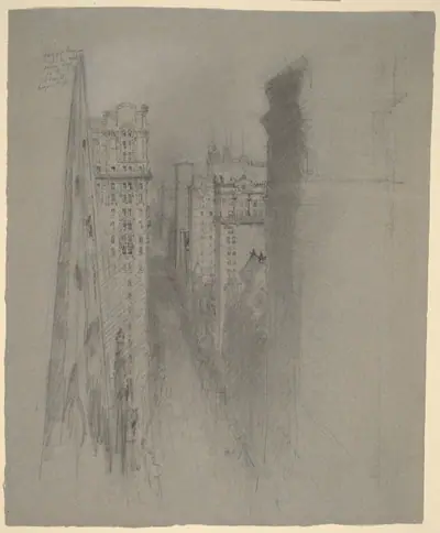 North on Broadway from Trinity Church