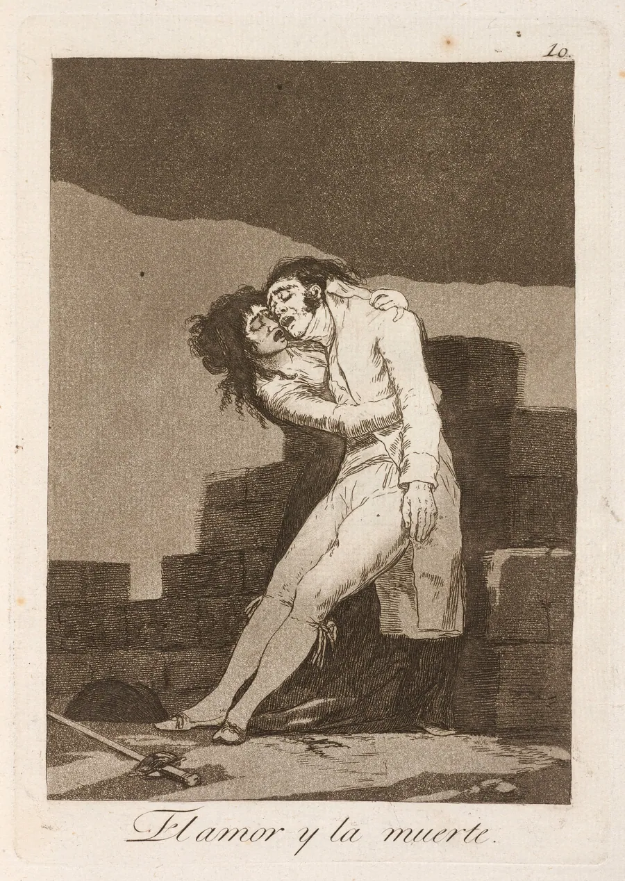 El amour y la muerte (Love and Death) by Francisco Goya