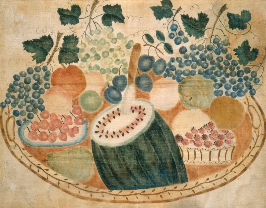 Fruit on a Tray by American 19th Century