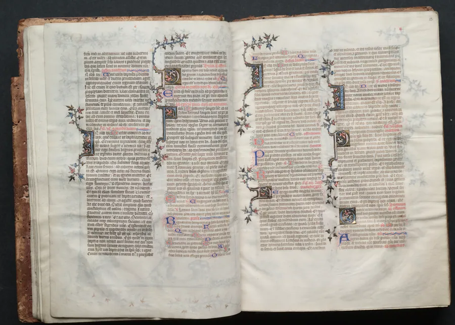 The Gotha Missal:  Fol. 11v, Text by Master of the Boqueteaux