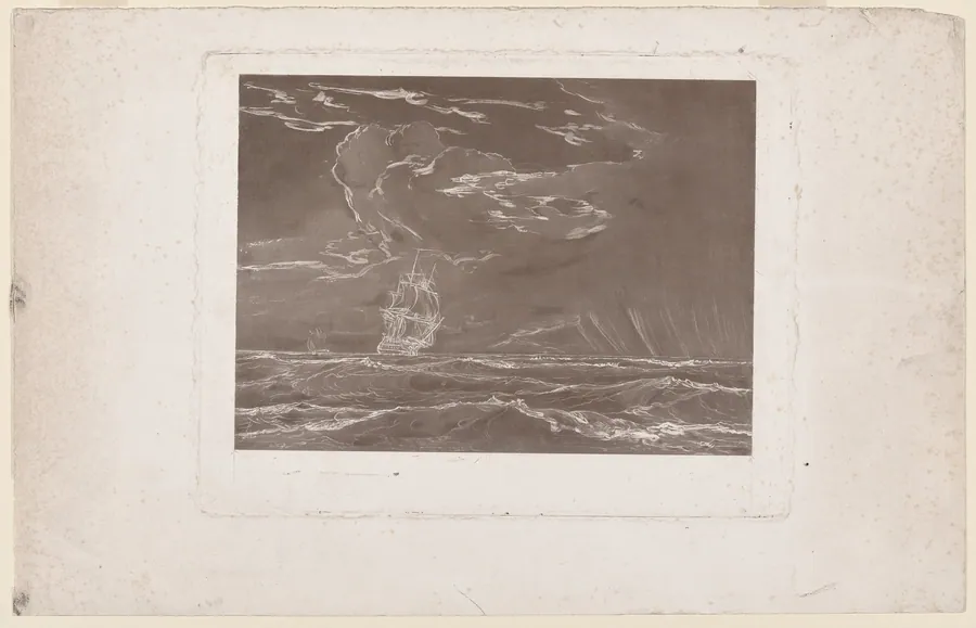 Ship in a Squall by Seth Wells Cheney