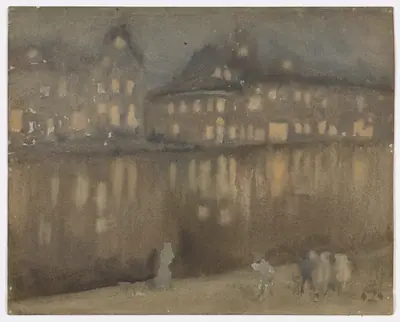 Grand Canal, Amsterdam; Nocturne