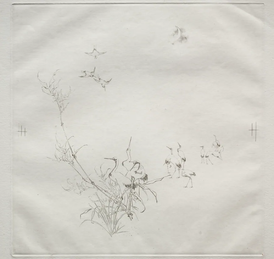 Parisian Service (Haviland service): The Moon (no. 5) by Félix Bracquemond