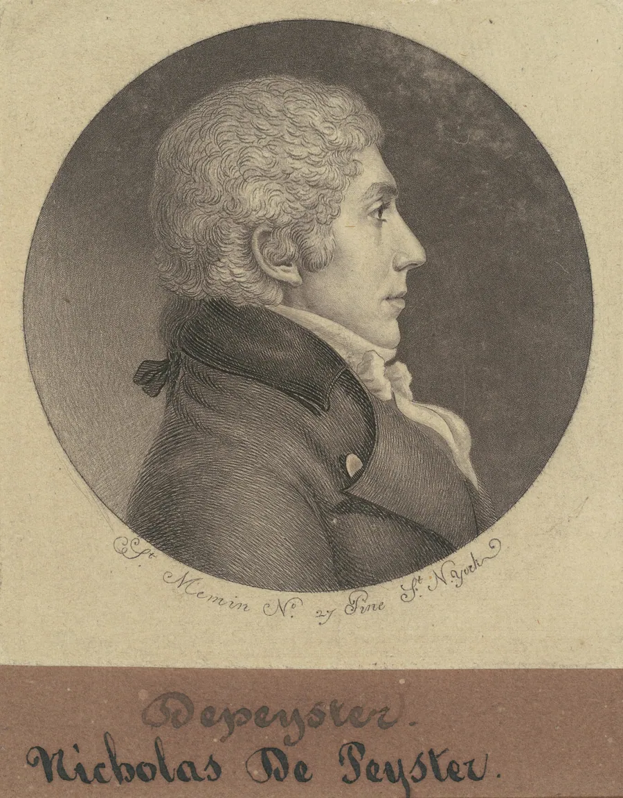 Nicholas de Peyster, Jr. by Charles B. J. Févret de Saint-Mémin
