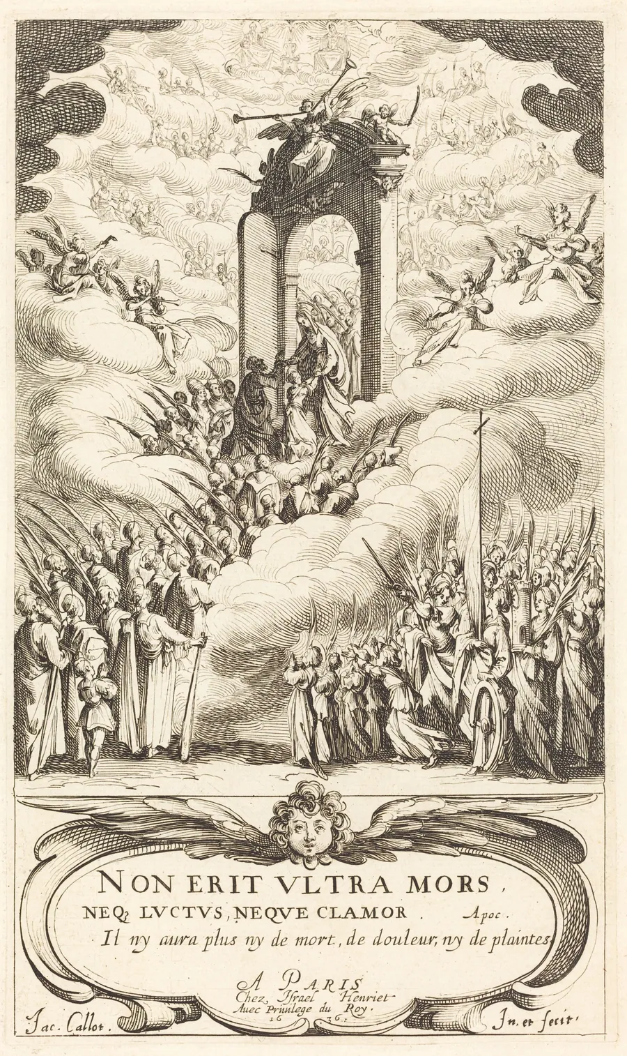 Frontispiece for "The Calendar of Saints" by Jacques Callot