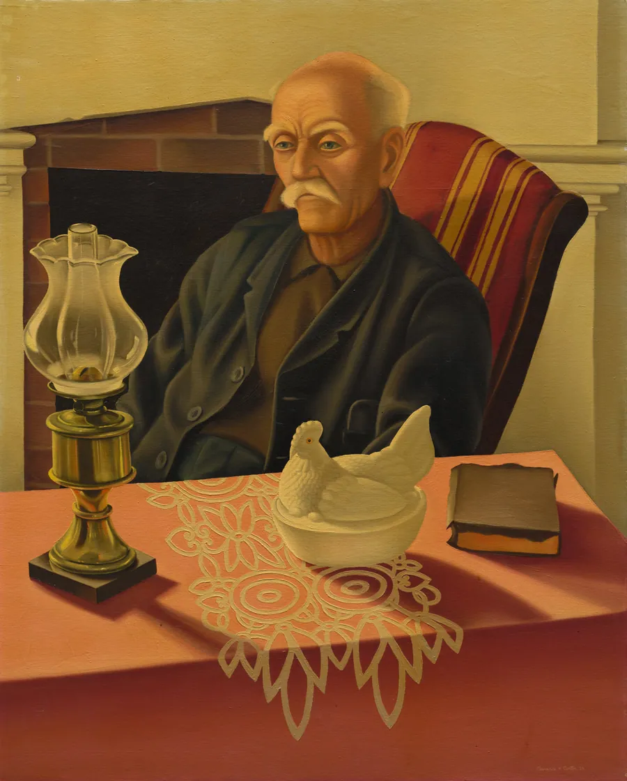 Portrait of Ezra Davenport by Clarence Holbrook Carter