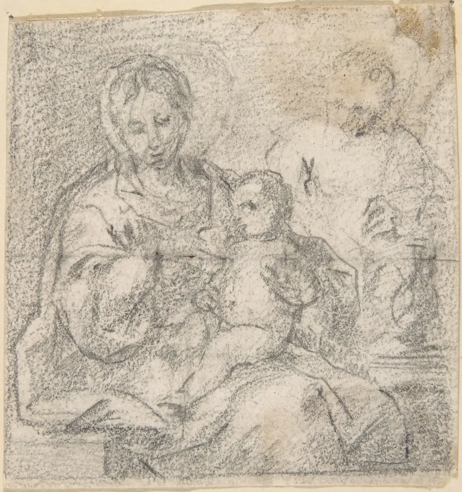 Holy Family by Anonymous, Spanish, School of Seville, 17th century