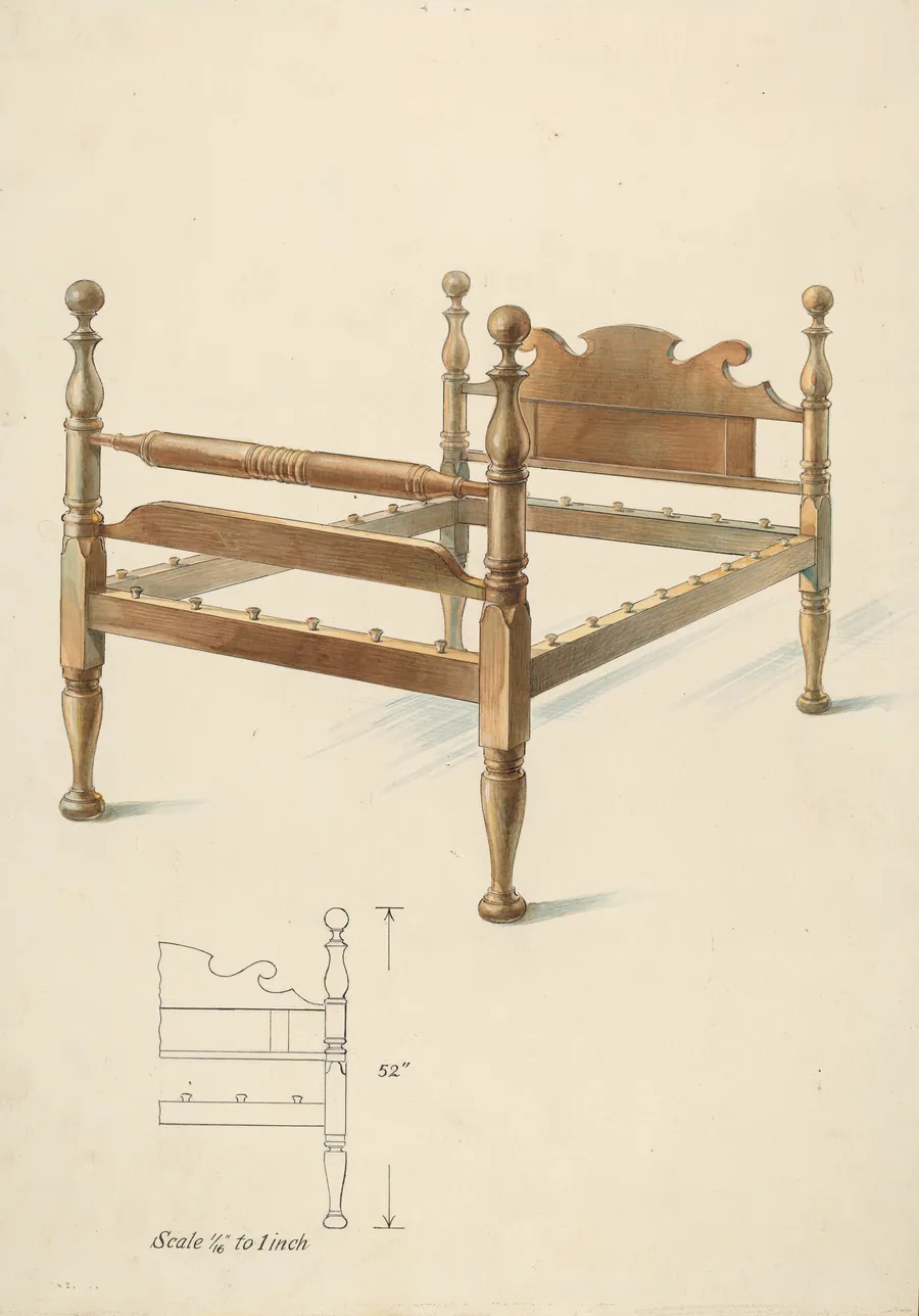 Bishop Hill: Bed by Alfred Koehn
