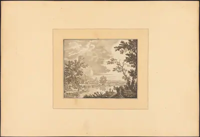 Landscape with River and Town
