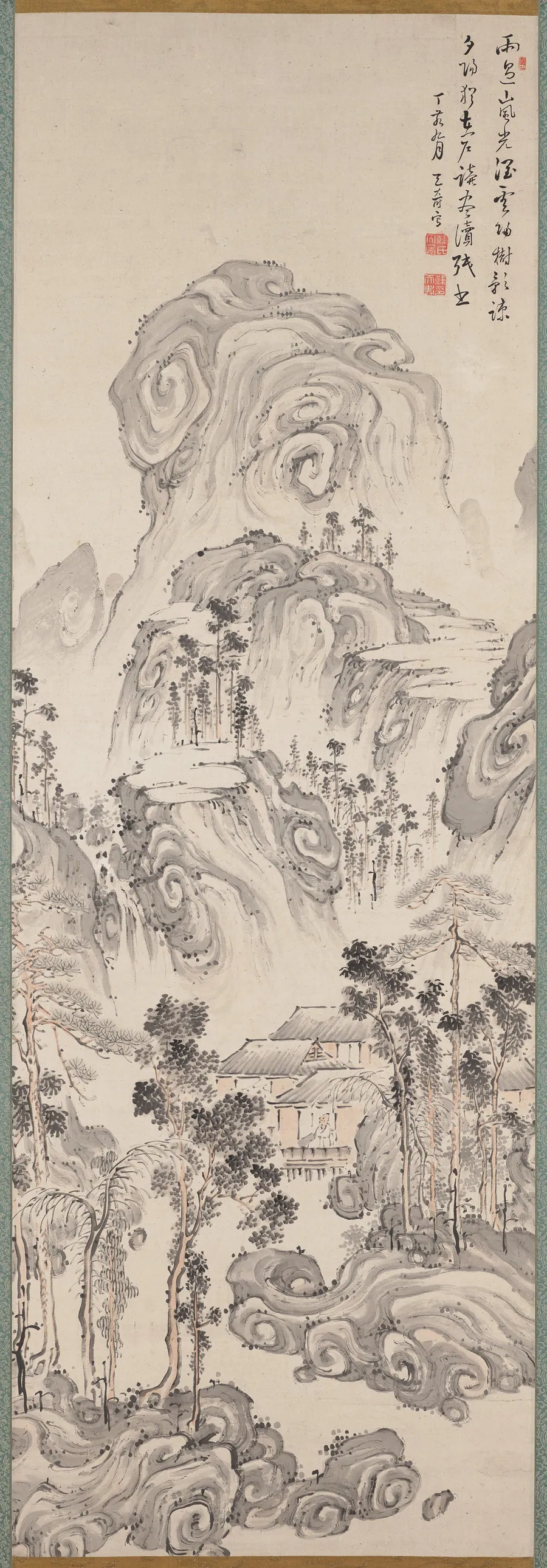 Landscape with Gentle Peaks by Kan Tenju