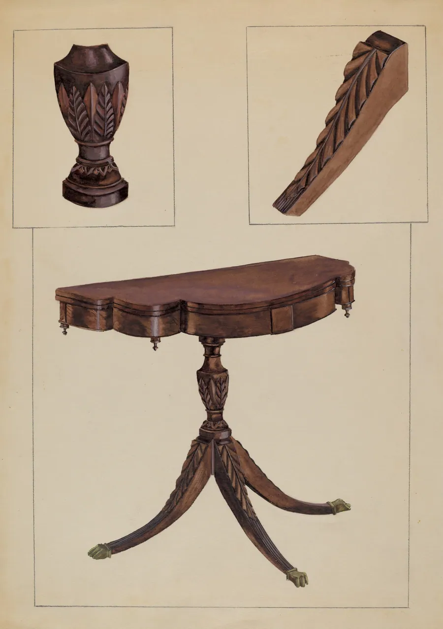 Card Table by Bessie Forman