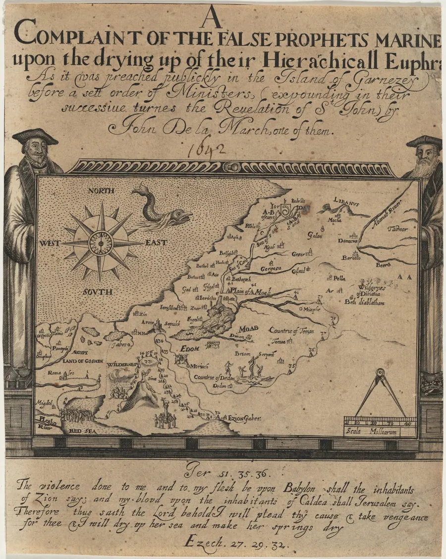 Frontispiece to Complaint of the False Prophets, by John de La Marche by John Droeshout