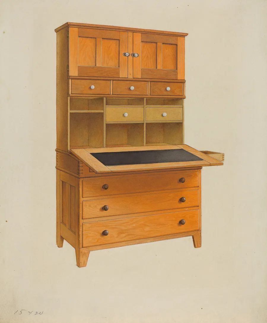 Shaker Secretary Desk by John W. Kelleher
