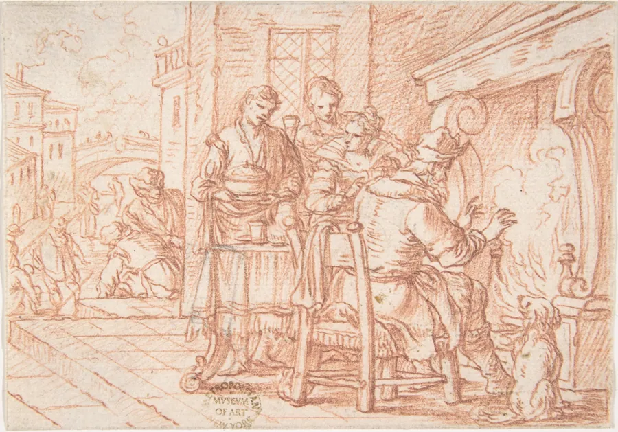 January (one of a series representing the labors of the months) by Jonas Umbach