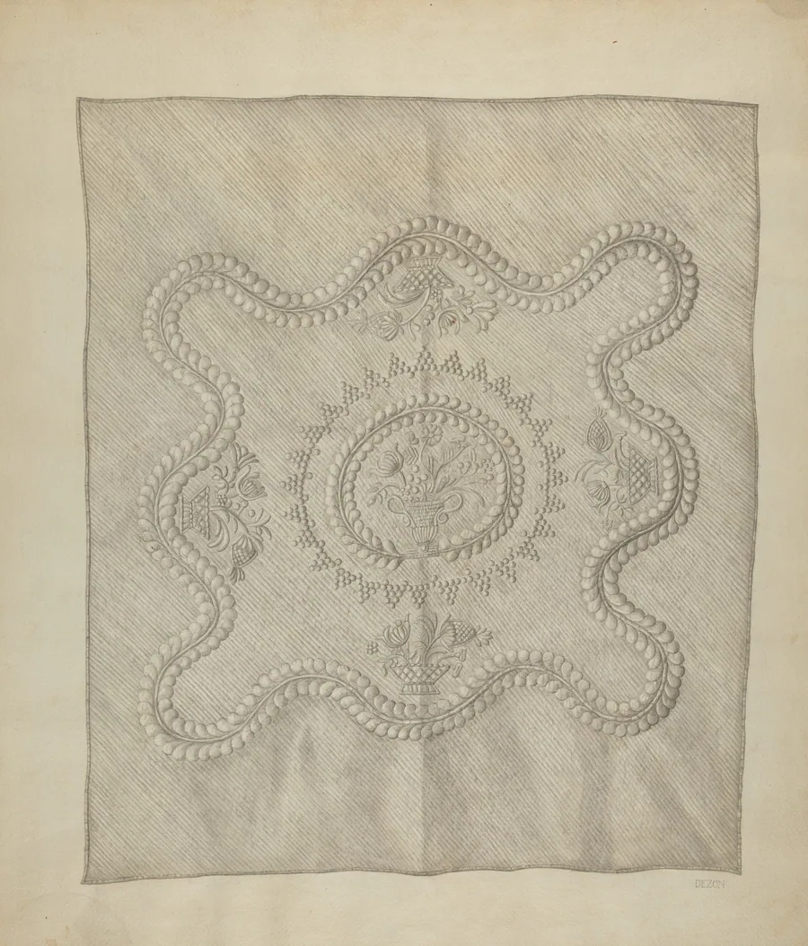 Bedspread by Sylvia Dezon
