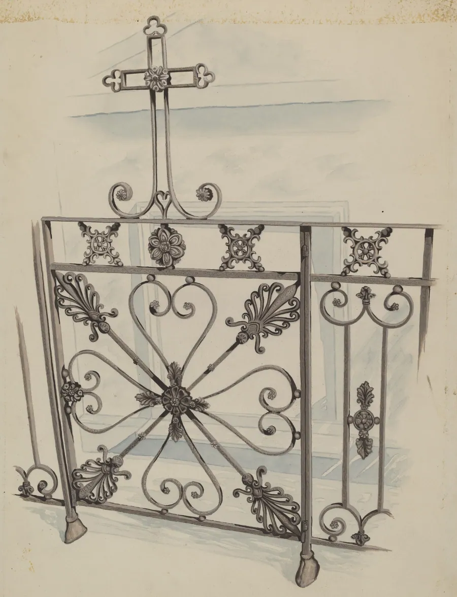 Iron Gate and Fence by Joseph L. Boyd