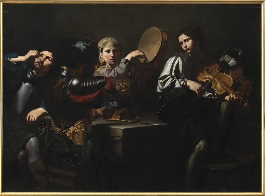 Musikere og soldater by Ubekendt
