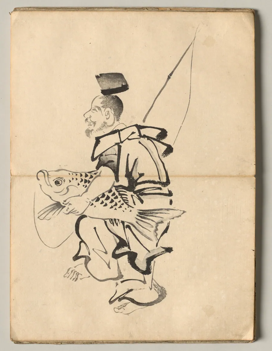 Ebisu from Ōkyo Picture Book by Maruyama Ōkyo