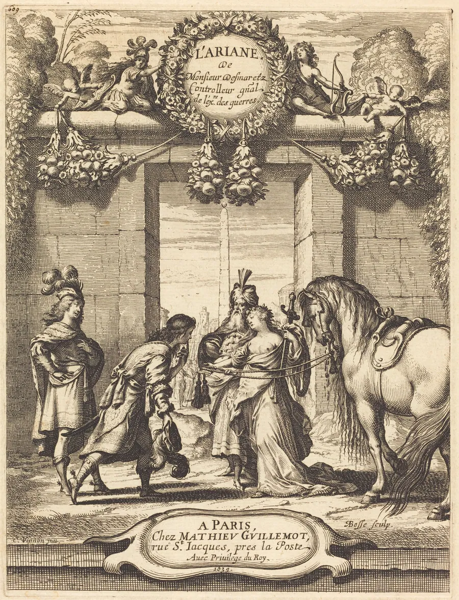 Title Page to Jean Desmarets' "L'Ariane" by Abraham Bosse