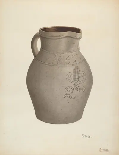 Stoneware Pitcher
