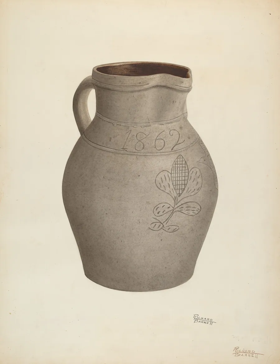 Stoneware Pitcher by Richard Barnett