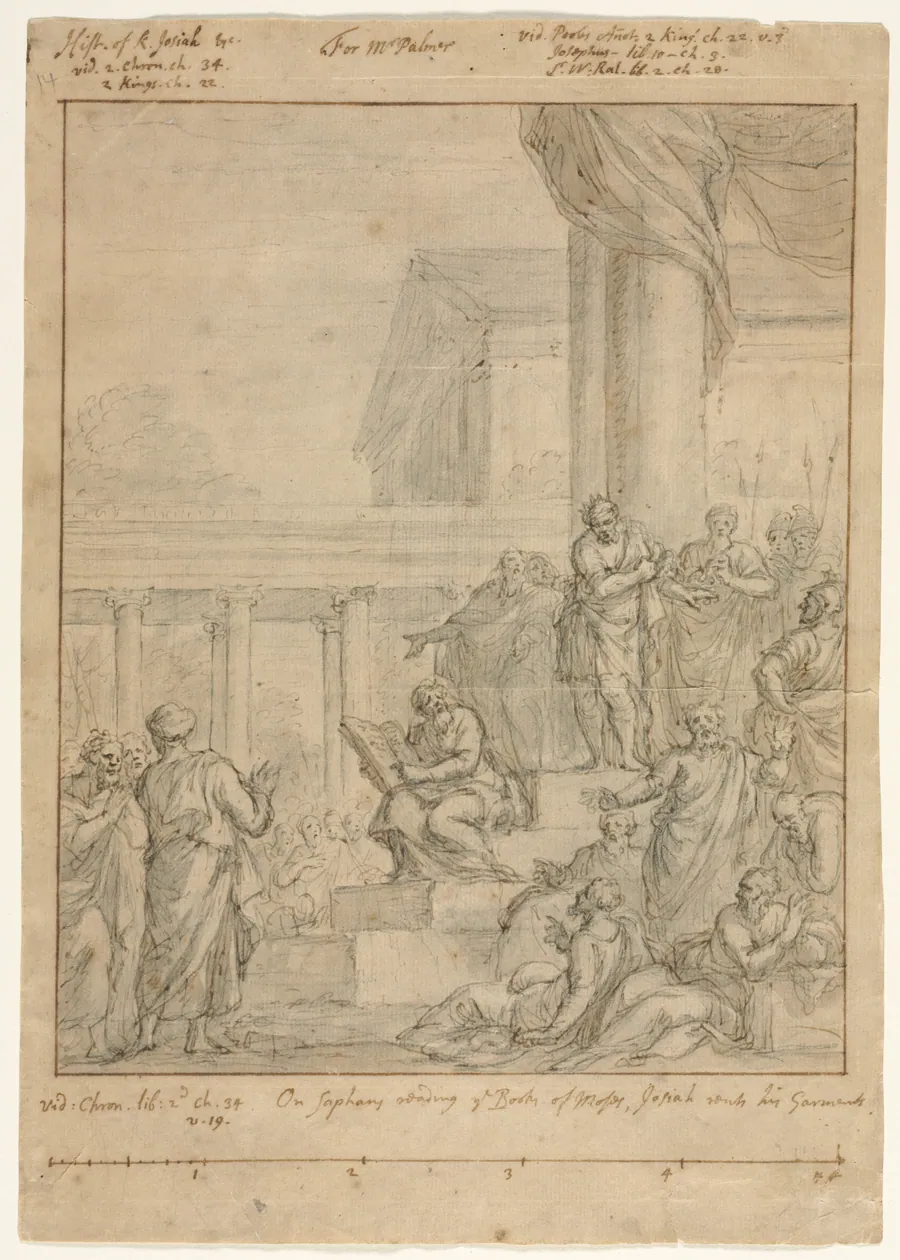Study for King Josiah Rending his Garments by James Thornhill