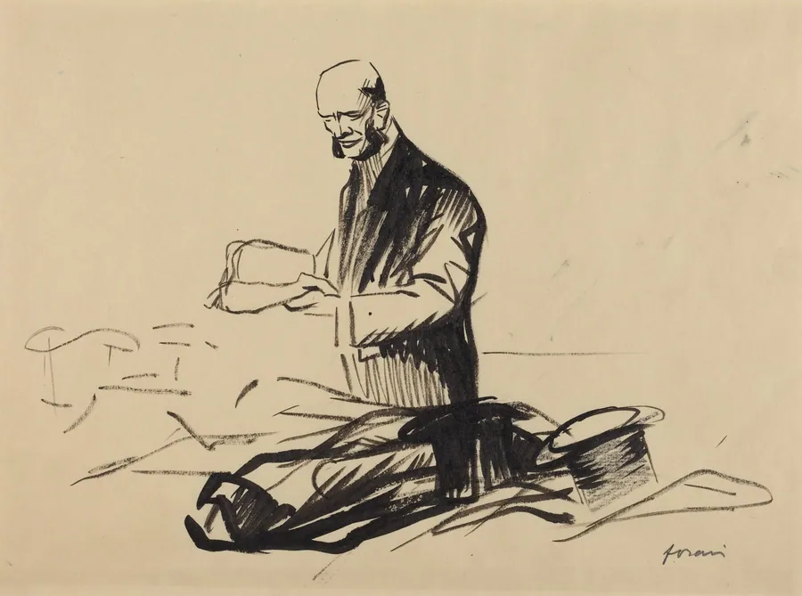 The Hat of Marshall Foch by Jean-Louis Forain