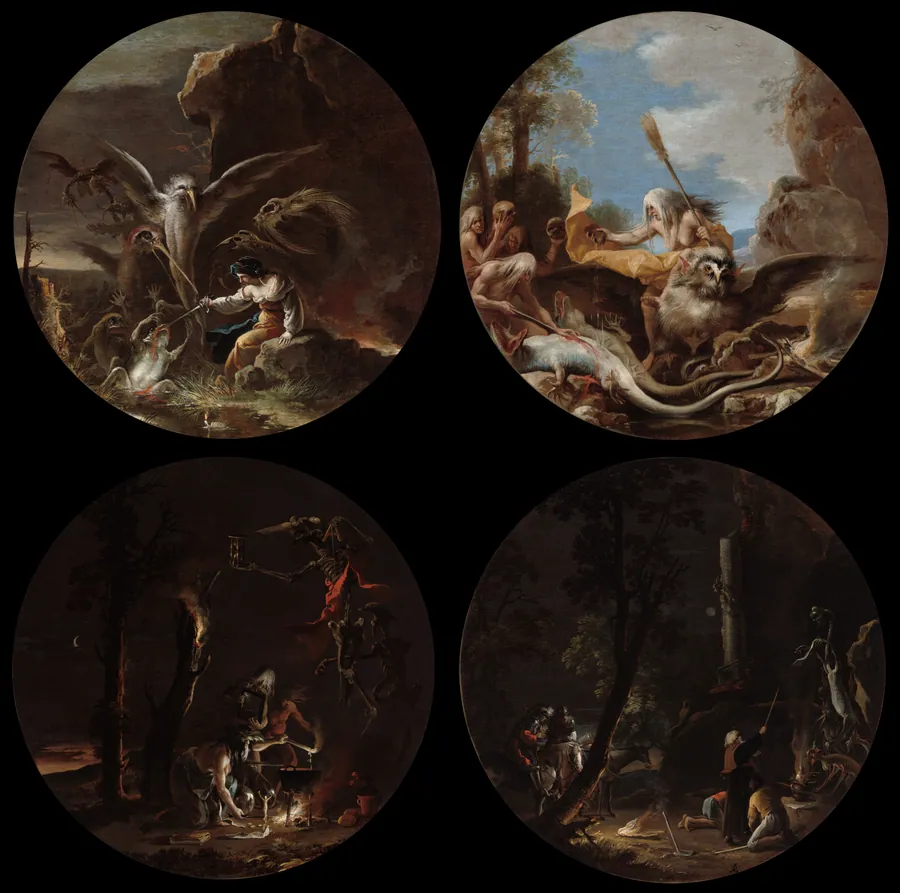 Scenes of Witchcraft by Salvator Rosa