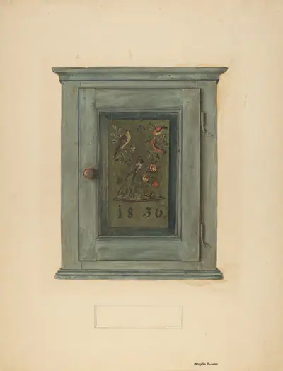 Zoar Blue Bonnet Cabinet