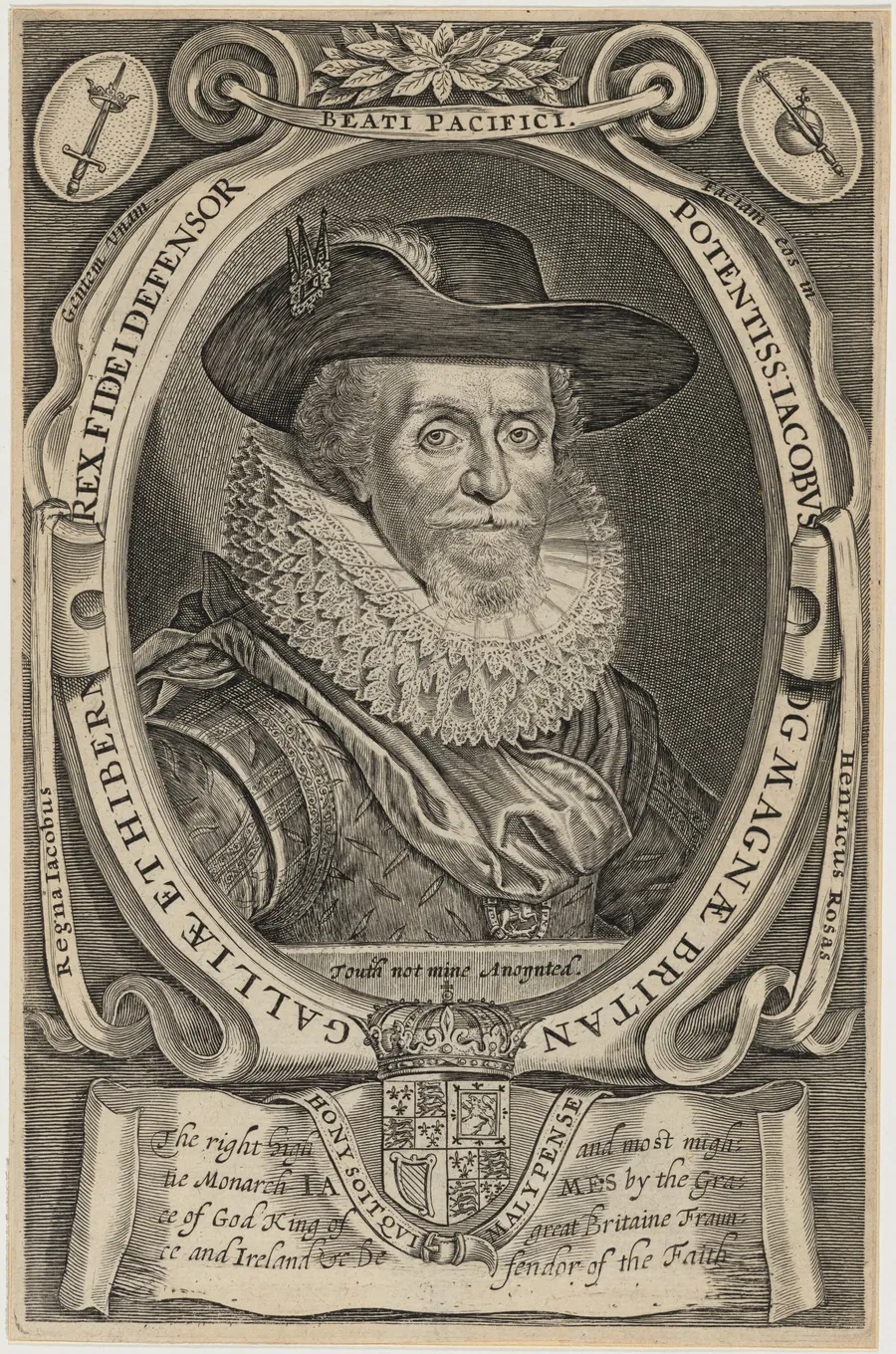 James I, King of England by Willem de Passe