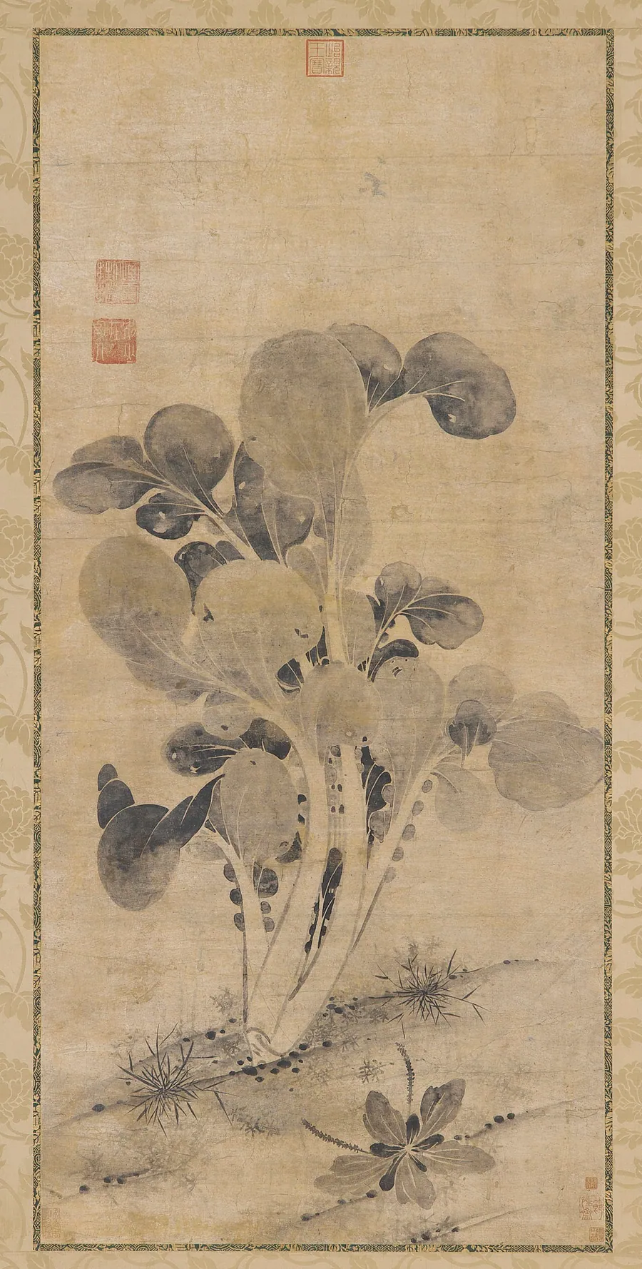 A cabbage plant by Formerly attributed to Gao Huaibao (10th-11th century)