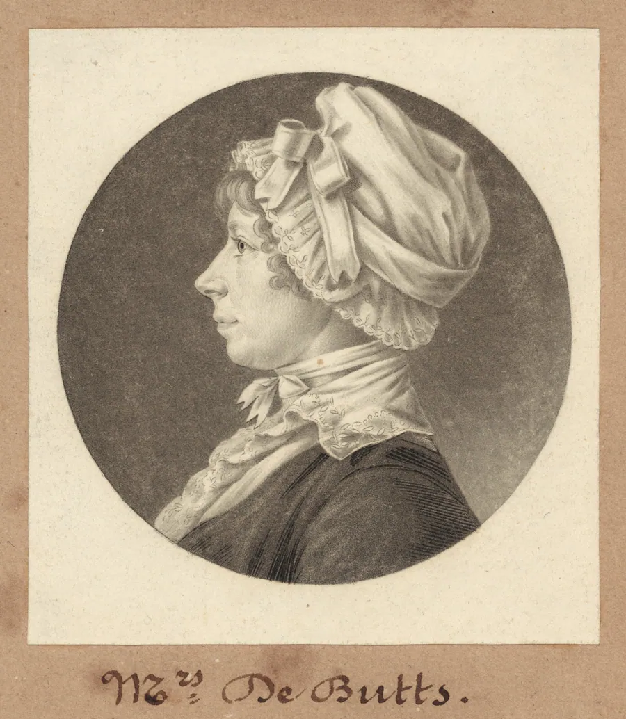 Marianne Welby DeButts by Charles B. J. Févret de Saint-Mémin