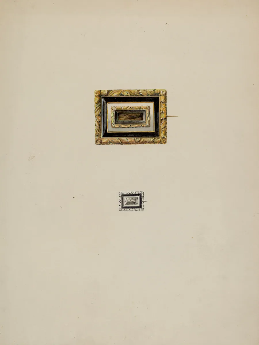 Hair Brooch by O.A. Kirby