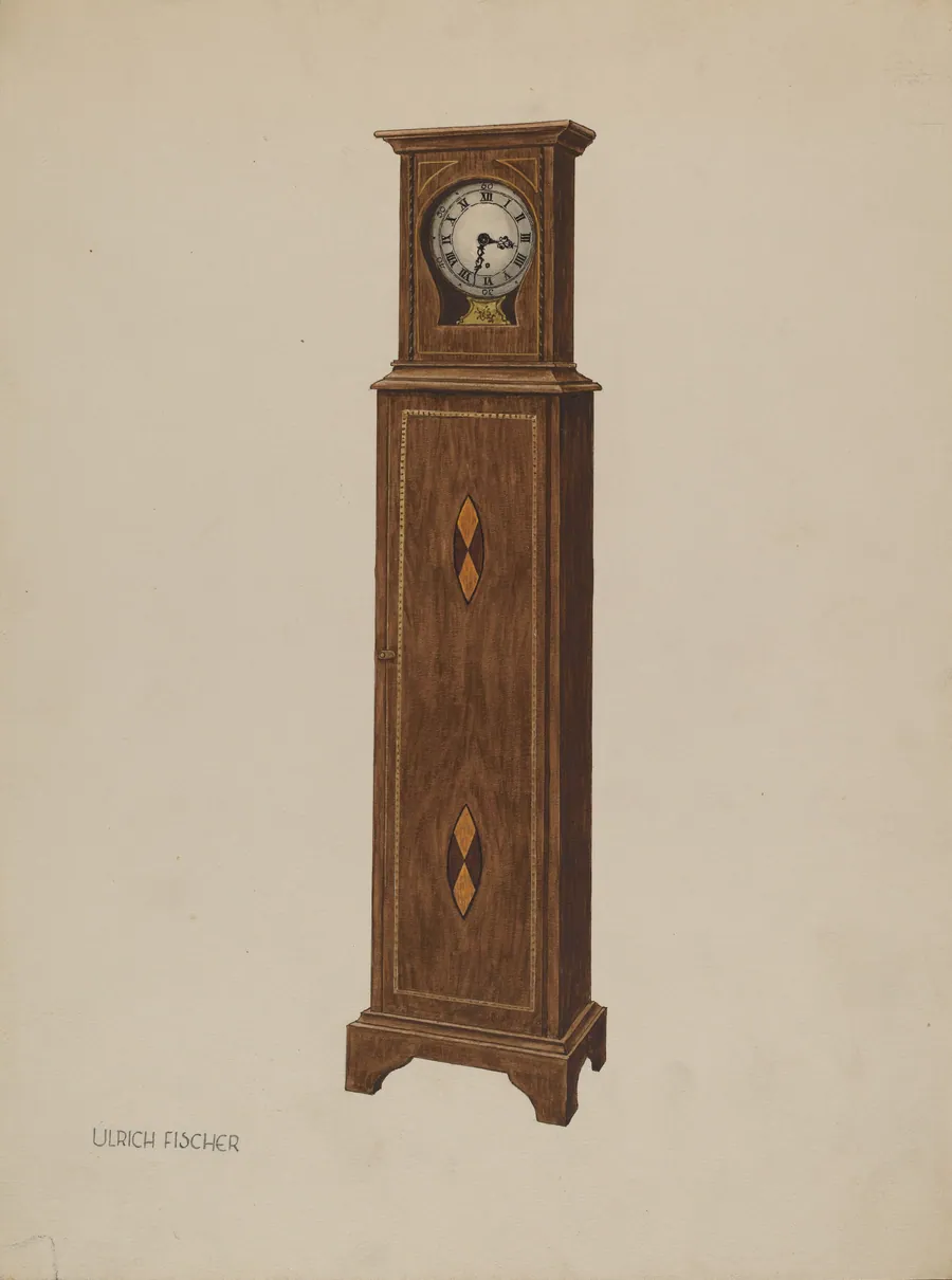 Shelf Clock by Ulrich Fischer