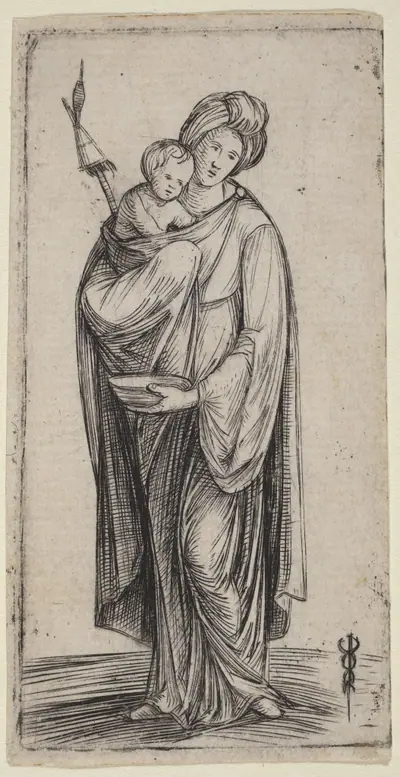Woman and Child with Distaff