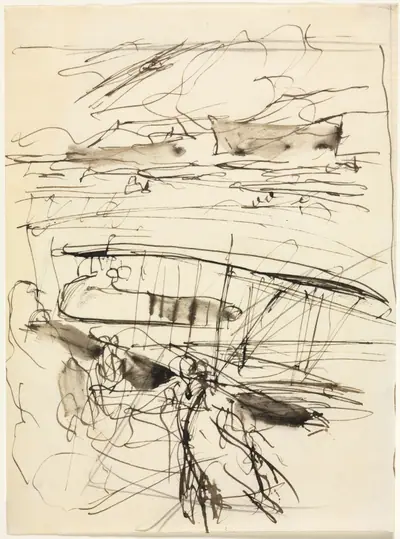 Avions reposant sur le terrain (verso)
